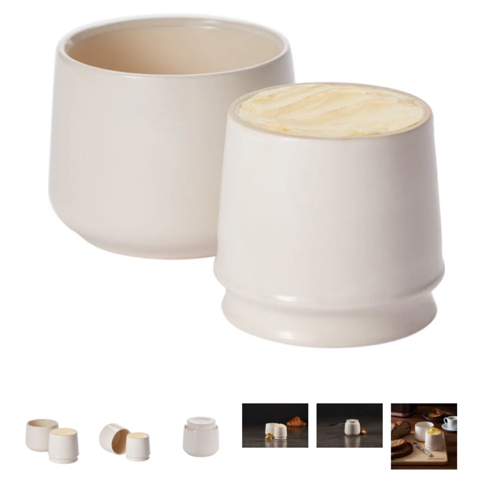 PADERNO Butter bell keeper ceramic white beige like new